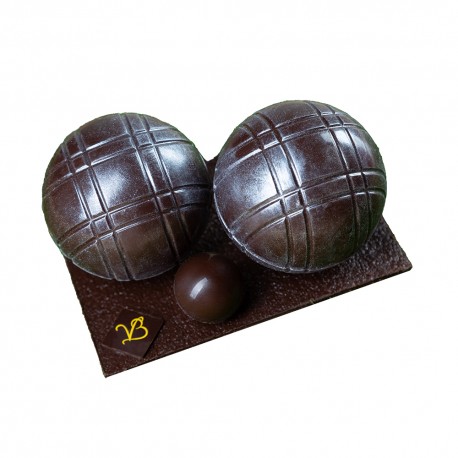 Boules de pétanques en chocolat (doublette) 