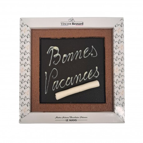 Ardoise "Bonnes Vacances" - Vincent Besnard Chocolatier-Pâtissier