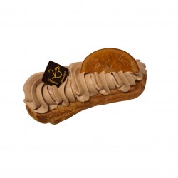 Eclair Orange - Chocolat - Vincent Besnard Patissier-Chocolatier