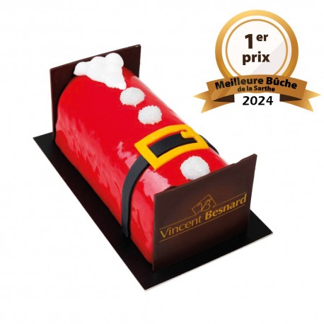 Bûche « Intense Fruits Rouges » - Vincent Besnard Chocolatier Pâtissier