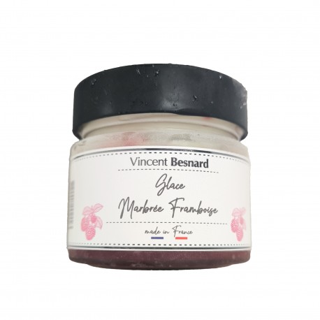 Glace Marbrée Framboise