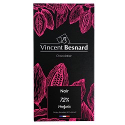 Tablette Noir 72% Venezuela - Vincent Besnard Chocolatier Pâtissier