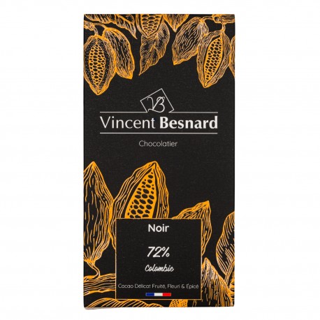 Tablette Noir 72% Colombie