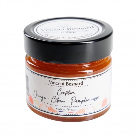 Confiture Orange - Citron - Pamplemousse - Vincent Besnard Chocolatier Pâtissier