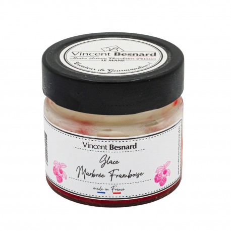 Glace Marbrée Framboise